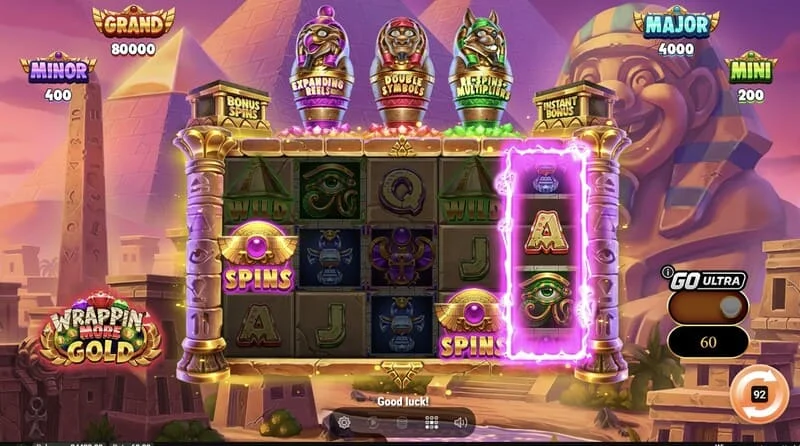 Wrappin' More Gold – guồng trò chơi cơ bản với các biểu tượng